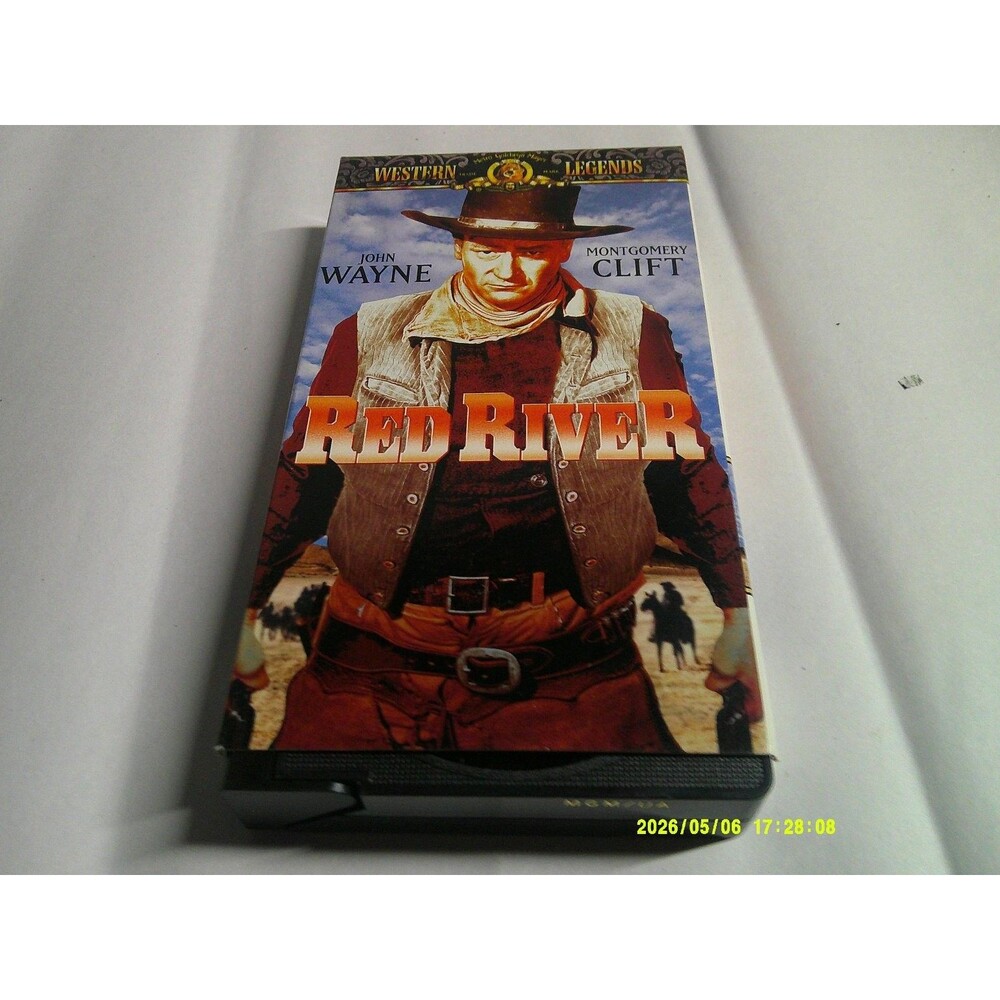 Red River VHS Tape Mgm/ua Home Video John Wayne Montgomery Clift Western Legends